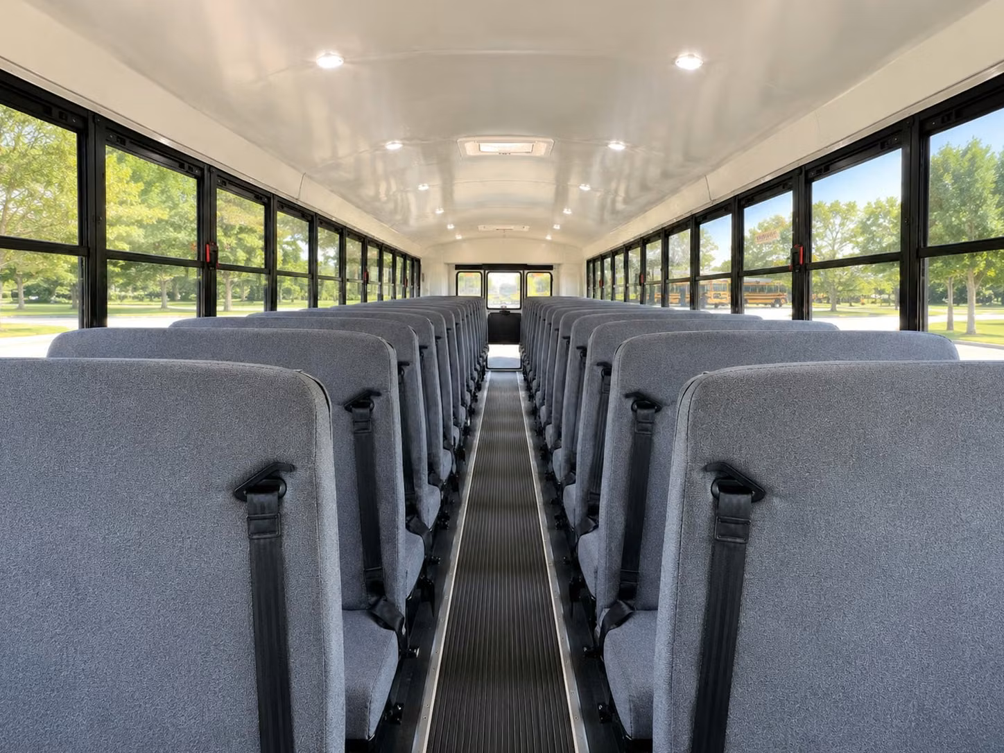 school bus inside