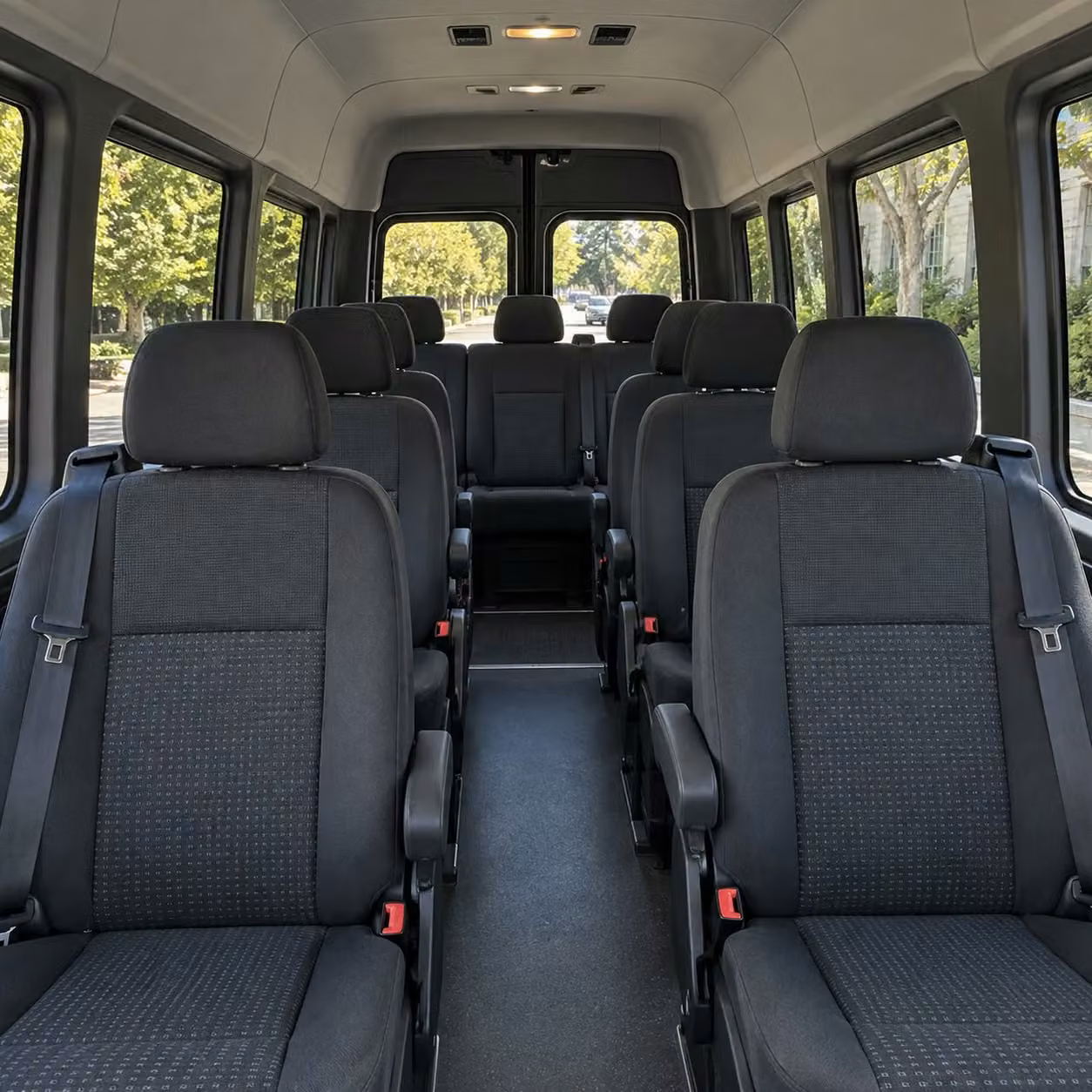 sprinter van with driver interior